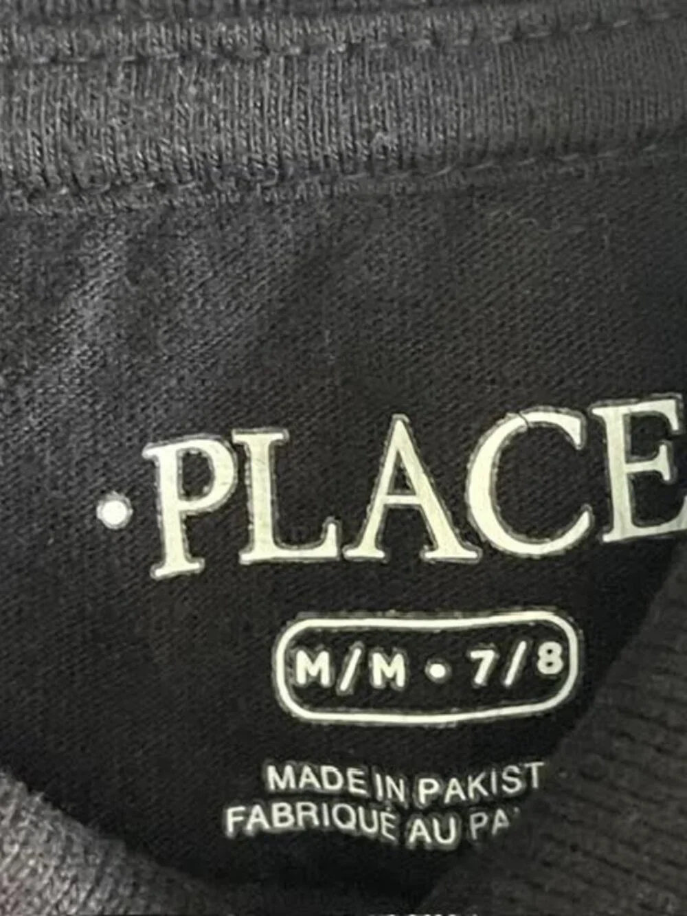 The Children's Place Boys Black Short Sleeve Polo Shirt Size M 7/8 3-Button